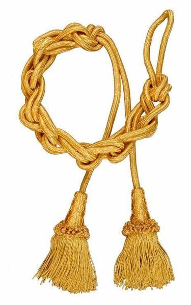 Imagen de Cíngulo sacerdotal oro madera recubierta 2 borlas Felisi 1911 