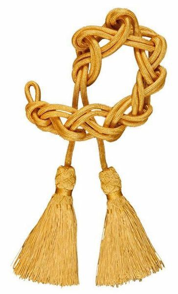 Picture of Sphere Knot Cincture 1 Tripolin Knot Gold Tassel Viscose Felisi 1911 Gold