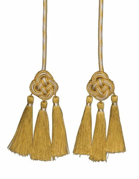 Picture of Cincture gold and silver 3 small Tassels Viscose Felisi 1911 Gold