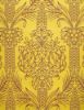 Immagine di Tessuto Drappo floreale giallo oro H. 160 cm poliestere e viscosa