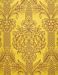Immagine di Drappo floreale H. cm 160 (63 inch) Giallo Oro Poliestere Viscosa Tessuto per Paramenti liturgici
