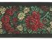 Picture of Galloon Lamé flowers H. cm 5 (2,0 inch) Pure Polyester Fabric Red Celestial Violet Green Flag Ivory Black White Asbestos Blue Light Blue Trim Orphrey Banding for liturgical Vestments 