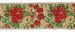 Picture of Galloon Lamé flowers H. cm 7,5 (2,95 inch) Pure Polyester Fabric Red Celestial Violet Green Flag Ivory Black White Asbestos Blue Light Blue Trim Orphrey Banding for liturgical Vestments 