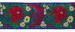 Picture of Galloon Lamé flowers H. cm 7,5 (2,95 inch) Pure Polyester Fabric Red Celestial Violet Green Flag Ivory Black White Asbestos Blue Light Blue Trim Orphrey Banding for liturgical Vestments 