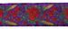 Picture of Galloon Eears of Corn H. cm 7,5 (2,95 inch) Pure Polyester Fabric Red Celestial Violet Green Flag Ivory Black White Asbestos Blue Light Blue Trim Orphrey Banding for liturgical Vestments 