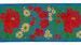 Picture of Galloon Lamé flowers H. cm 10 (3,9 inch) Pure Polyester Fabric Red Celestial Violet Green Flag Ivory Black White Asbestos Blue Trim Orphrey Banding for liturgical Vestments 