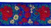 Imagen de Galón Flores lamé H. 10 cm para ornamentos litúrgicos