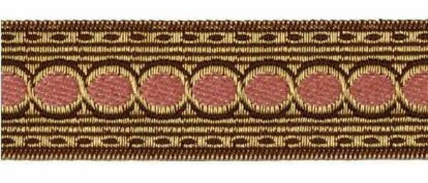 Imagen de Galón oro antiguo liserè Círculo H. 3,5 cm para ornamentos litúrgicos