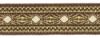 Immagine di Gallone oro antico liserè Rombi H. 3,5 cm per paramenti sacri