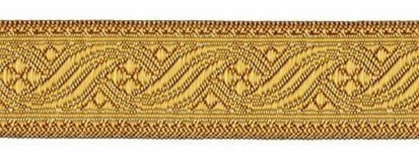 Immagine di Gallone liturgico in oro antico per arredo H. 3 cm