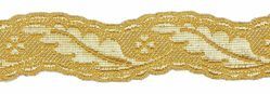 Picture of Galloon Column H. cm 3 (1,2 inch) Metallic thread Fabric high content of Gold Trim Orphrey Banding for liturgical Vestments 
