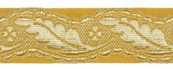 Picture of Galloon Column H. cm 4 (1,6 inch) Metallic thread Fabric high content of Gold Trim Orphrey Banding for liturgical Vestments 