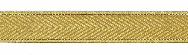 Immagine di Gallone oro metallo Isernia H. cm 3 (1,2 inch) filato metallico Tessuto per Paramenti liturgici
