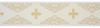 Immagine di Gallone liturgico in oro Rombi Croci H. 9 cm