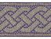 Picture of Galloon Golden Thread Mosaic H. cm 9 (3,5 inch) Polyester and Acetate Fabric Yellow Red Olive Green Violet Yellow Gold Burgundy Trim Orphrey Banding for liturgical Vestments 