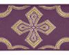 Imagen de Galón dorado Cruz en la Cruz H. 9 cm para ornamentos litúrgicos