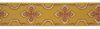 Imagen de Galón dorado Cruz en la Cruz H. 9 cm para ornamentos litúrgicos