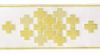 Imagen de Galón oro Cruces modulares H. 9 cm para ornamentos litúrgicos