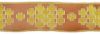 Imagen de Galón oro Cruces modulares H. 9 cm para ornamentos litúrgicos