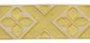 Imagen de Galón dorado Cruz San Andrés H. 9 cm para ornamentos litúrgicos