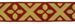 Picture of Galloon Golden Thread St. Andrew Cross H. cm 9 (3,5 inch) Polyester and Acetate Fabric Yellow White Yellow Red Crimson White Gold White Pink Antique Gold Trim Orphrey Banding for liturgical Vestments 