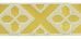 Picture of Galloon Golden Thread St. Andrew Cross H. cm 9 (3,5 inch) Polyester and Acetate Fabric Yellow White Yellow Red Crimson White Gold White Pink Antique Gold Trim Orphrey Banding for liturgical Vestments 