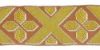 Imagen de Galón dorado Cruz San Andrés H. 9 cm para ornamentos litúrgicos