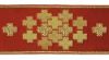 Imagen de Galón oro Cruces modulares H. 9 cm para ornamentos litúrgicos