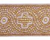 Imagen de Galón oro Cruz H. 9 cm para ornamentos litúrgicos