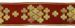 Immagine di Gallone Filo oro Croci modulari H. cm 9 (3,5 inch) Poliestere Acetato Rosso Celeste Verde Viola Tessuto per Paramenti liturgici