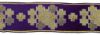 Imagen de Galón oro Cruces modulares H. 9 cm para ornamentos litúrgicos