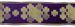 Picture of Galloon Golden Thread Modular crosses H. cm 9 (3,5 inch) Polyester and Acetate Fabric Red Celestial Olive Green Violet Trim Orphrey Banding for liturgical Vestments 