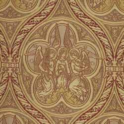 Immagine di Drappo Angeli musicisti H. cm 160 (63 inch) Poliestere Viscosa Tessuto per Paramenti liturgici