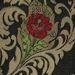 Immagine di Lampasso floreale filo oro specchiato Fiore singolo H. cm 160 (63 inch) Acetato Poliestere Rosso Viola Nero Blu Avorio Tessuto per Paramenti liturgici