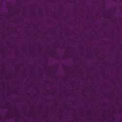 Picture of Lampas (Lampassetto) Forgiveness H. cm 160 (63 inch) Silk blend Fabric Red Olive Green Violet Ivory for liturgical Vestments