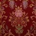 Immagine di Lampasso floreale Giardino H. cm 160 (63 inch) Acetato Poliestere Rosso Verde Oro/Rosa Tessuto per Paramenti liturgici