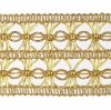 Picture of Gold vergolina braided Trim H. 5 cm (2,0 inch) viscose & polyester