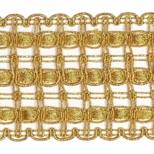 Picture of Liturgical gold liserè Agremano H. 6,5 cm (2,56 inch) viscose & polyester