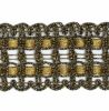 Imagen de Agreman liserè oro / oro antiguo H. 4 cm viscosa y poliéster