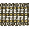 Picture of Liserè Agremano gold / antique gold H. 6,5 cm (2,56 inch) viscose & polyester