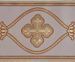Immagine di Stolone oro Croce trilobata H. cm 18 (7,1 inch) Lurex Rosso Verde Viola Bianco/Giallo Bianco/Avana Tessuto per Paramenti liturgici