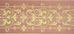 Picture of Orphrey Banding Fabric Floral Columns H. cm 18 (7,1 inch) Polyester Acetate Red Celestial Olive Green Violet Yellow White White Pink Antique Gold Ivory Bordeaux for liturgical Vestments 