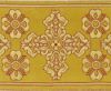 Immagine di Stolone per casula oro/colore Croce Ortodossa H. 18 cm