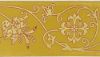 Immagine di Stolone per casula oro/colore Croce ramage H. 18 cm