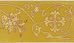 Immagine di Stolone Filo oro Croce ramage H. cm 18 (7,1 inch) Poliestere Acetato Rosso Celeste Verde Viola Giallo Zecchino Bianco Avorio/Bordeaux Tessuto per Paramenti liturgici