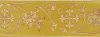 Immagine di Stolone per casula oro/colore Croce ramage H. 18 cm
