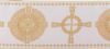 Immagine di Stolone per casula oro/colore Croce raggera H. 18 cm lurex