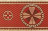 Picture of Gold/color liturgical Orphrey Cloverleaf Cross H. 18 cm (7,1 inch) lurex