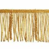 Immagine di Frange oro passamaneria canottiglia H. 7 cm