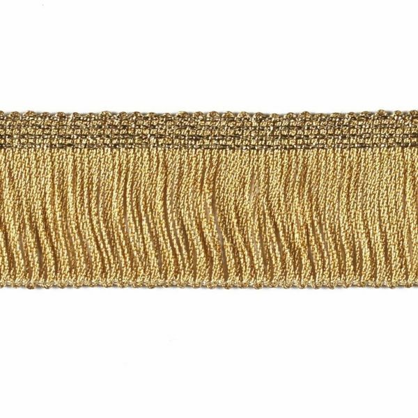 Immagine di Frangia a cordonetto Catenella oro H. cm 3 (1,2 inch) Viscosa Poliestere Oro Passamaneria per Paramenti Sacri